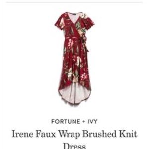 NWT Fortune & Ivy women’s stitch fix hi low dress medium
